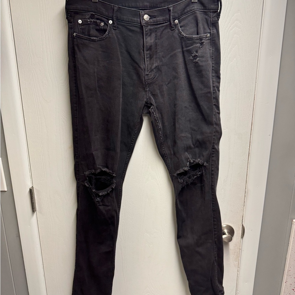 Abercrombie & Fitch Men's Black Skinny Jeans